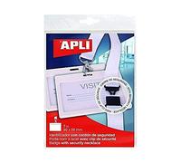 3 badge identificativi con cordino, bianco, 102 x 75 mm, pli 17843