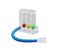 3-Ball Deep Breathing Exerciser Capacity Training Device Incentive Spirometer Spirometry Breath Exercises and Measurements-Good