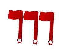 3 bandiere per cassette postali di ricambio per cassette postali in uscita, resistenti alle intemperie, in acrilico, colore rosso, facile installazione, compatibilità universale, 17,5 x 8 cm