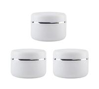 3 barattoli in plastica bianca da 250 ml, contenitori per cosmetici, lozioni, creme con rivestimento interno rimovibile e coperchio a cupola, contenitori per cosmetici per unguenti emollienti, scrub
