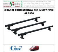 3 BARRE Portatutto Portapacchi PROFESSIONAL CITROEN JUMPY FINO A 2006 GEV9404