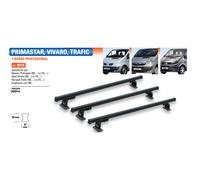 3 BARRE PORTATUTTO PORTAPACCHI PROFESSIONAL GEV 9415 RENAULT TRAFIC DAL 2005>