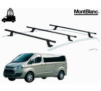 3 BARRE PORTATUTTO PORTAPACCHI TETTO PER FORD TOURNEO CUSTOM 2014- PROFESSIONAL