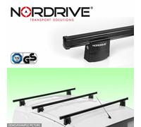 3 BARRE PORTATUTTO PROFESSIONAL NORDRIVE CON SERRATURA OPEL COMBO 2012-2018