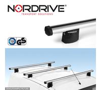 3 BARRE PROFESSIONAL ALLUMINIO NORDRIVE CON SERRATURA DACIA LOGAN 2006-2012
