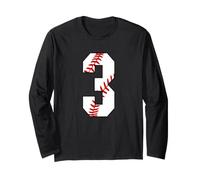 #3 Baseball Boy Laces 3 ° Compleanno Tre Anni Numero 3 Maglia a Manica