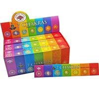 3 bastoncini di incenso Green Tree 7 CHAKRAS Premium (3 confezioni da 12 bastoncini) 15 g