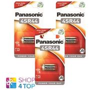 6 Panasonic 4SR44 Argento Ossido Batteria 6.2V 544 PX28 4G13 4LR44 1BL Exp 2024