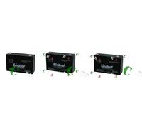 3 BATTERIE CB10-6 NUOVE E ORIGINALI UNIBAT 6V10AH PER MOTORINO ELETTRICO
