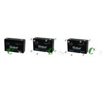 3 BATTERIE CB10-6 NUOVE-ORIGINALI UNIBAT 6V10AH PER SCOOTER ELETTRICO
