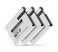 3 batterie compatibili con AVM Fritz!Fon C5 / C4 / M2 / Fritzfon, 1 batteria di ricambio per AVM Fritz Fon 312BAT006, 312BAT016 (1500 mAh)