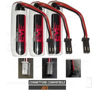 3 Batterie pile allarme AVS 3,6V 2700mAh per rilevatore spectrum infrarosso