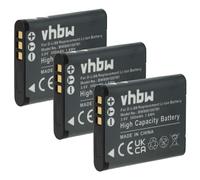 3 Batterie vhbw compatibile con fotocamera Sanyo Xacti VPC-CA100, VPC-GC10, VPC-CG20, VPC-CG21, VPC-CG100, VPC-GH1, VPC-GH3, VPC-SH1, VPC-PD1 sostituisce DB-L80. 500mAh