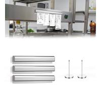 3 Binario per bonus gastronomico，in lega di alluminio, 40 cm, autoadesivo per bar, ufficio, biglietto