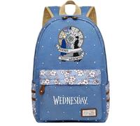 (3-Blu) Zaino scolastico del mercoledÃ¬ per adolescenti - Perfetto per studenti delle scuole elementari