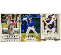 (3) BOBBY WITT JR. 2018-21 LEAF PERFECT GAME DRAFT 'GOLD PARALLEL' LOT ROOKIE
