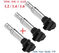 Lotto Tre Bobina Accensione Auto Seat Ibiza Skoda VW polo1,2 16v 06b905115