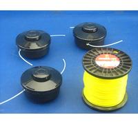 3 Bobina Filo + 86 Metri Rotondo 2,4 MM per Einhell Gc-Bc 31-4 S Decespugliatore