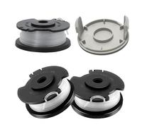 3 bobine di filo di ricambio+1 copertura per bobina,Bobina di filo per tagliaerba a batteria,Bobina di Filo di Ricambio,Compatibile con Einhell GE-CT 18/28 Li TC
