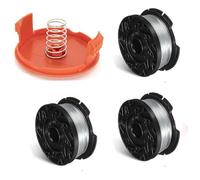3 bobine di filo per decespugliatore, compatibile con tagliaerba Black+Decker, sostituisce A6485 A6481 AF-100 ST5530-GB GLC3630L20-GB STC1820PC-GB BESTA530-GB BESTA525-GB con 1 tappo di copertura per