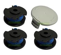 3 bobine di filo + tappo compatibili con Ryobi OLT 1825 1830 1831 1832 P 2000 2001 2002 RAC142