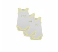 3 Body Neonato Neonata Liabel 05832B T457 Spalla Larga in Cotone Bianco e Fantas