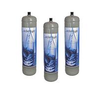 3 Bombole CO2 600 gr monouso Edenya Bubbles con attacco M11x1 per acqua frizzante e290