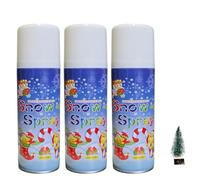 3 Bombole di Neve finta spray da ml 250 artificiale per addobbi natalizi decorazioni presepe alberi di natale finestre bomboletta