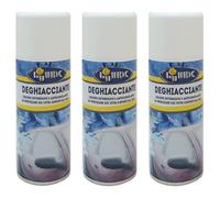 3 Bombolette Antighiaccio Spray Parabrezza Vetri Auto deghiacciante spray 200ml