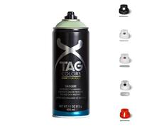 3 Bombolette Spray Graffiti 18 TONALITA VERDE 400ml +5 testine Vernice Acrilica