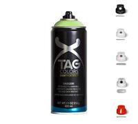 3 Bombolette Spray Graffiti 18 TONALITA VERDE 400ml +5 testine Vernice Acrilica