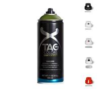 3 Bombolette Spray Graffiti 18 TONALITA VERDE 400ml +5 testine Vernice Acrilica