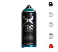 3 Bombolette Spray Graffiti 18 TONALITA VERDE 400ml +5 testine Vernice Acrilica
