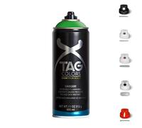 3 Bombolette Spray Graffiti 18 TONALITA VERDE 400ml +5 testine Vernice Acrilica