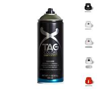 3 Bombolette Spray Graffiti 18 TONALITA VERDE 400ml +5 testine Vernice Acrilica