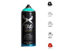 3 Bombolette Spray Graffiti 18 TONALITA VERDE 400ml +5 testine Vernice Acrilica