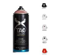 3 Bombolette Spray Graffiti 9 TONALITA DI ROSA 400ml +5 testine Vernice Acrilica