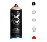 3 Bombolette Spray Graffiti 9 TONALITA DI ROSA 400ml +5 testine Vernice Acrilica