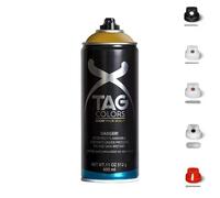 3 Bombolette Spray Graffiti 9 TONALITA GIALLO 400ml +5 testine Vernice Acrilica