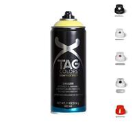 3 Bombolette Spray Graffiti 9 TONALITA GIALLO 400ml +5 testine Vernice Acrilica
