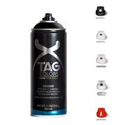 3 Bombolette Spray Graffiti BIANCO PURO o NERO 400ml +5 testine Vernice Acrilica