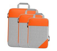 3 borse da viaggio portatili con cubi da imballaggio a compressione per