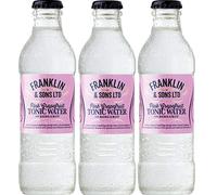 3 Bottiglie di Acqua Tonica Pompelmo Rosa e Bergamotto -Franklin & Sons- 200 ml