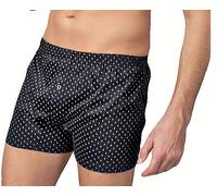 NOTTINGHAM N. 3 Boxer Fondo Scuro Uomo in Cotone Mercerizzato Underwear - Apertura Anteriore, Chiusura Bottone ED Elastico Foderato. Disponibile in Fantasie assortite con Fondo Scuro