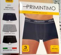 3 boxer PRIMINTIMO cotone elastico Tg 7/XXL conformata fantasia colorata art 431