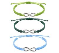 3 braccialetti di esame superato, braccialetti della fortuna, braccialetti dell'amicizia, decorazione per l'abbinamento quotidiano.
