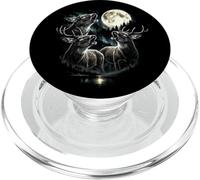 3 Bunny Howling At Moon Vintage Funny 80s-90s Grafica PopSockets PopGrip per MagSafe