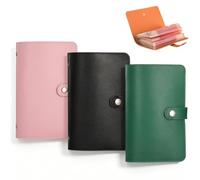 3 buste da 100 buste per risparmiare denaro, 3 colori | Raccoglitore per contanti e budget, per famiglie e coppie, ufficio (rosa, nero, verde)