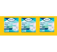 3 BUSTE TENA SLIP SUPER TG. M DA 28 (84 SLIP)