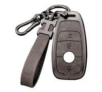 3 Buttons Car Key Cover Case Compatible with Mercedes Benz A C E G S CLS Class AMG Class AMG GLK GLA GLC GLE GLS GT SL SLC SLS SLK Car Key Fob Protector with Keychain
